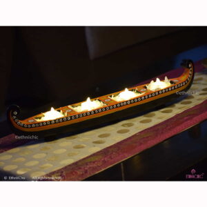 Wooden Hand painted Boat - Design 1