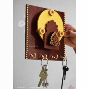 Hand-Painted Wooden Key Holder